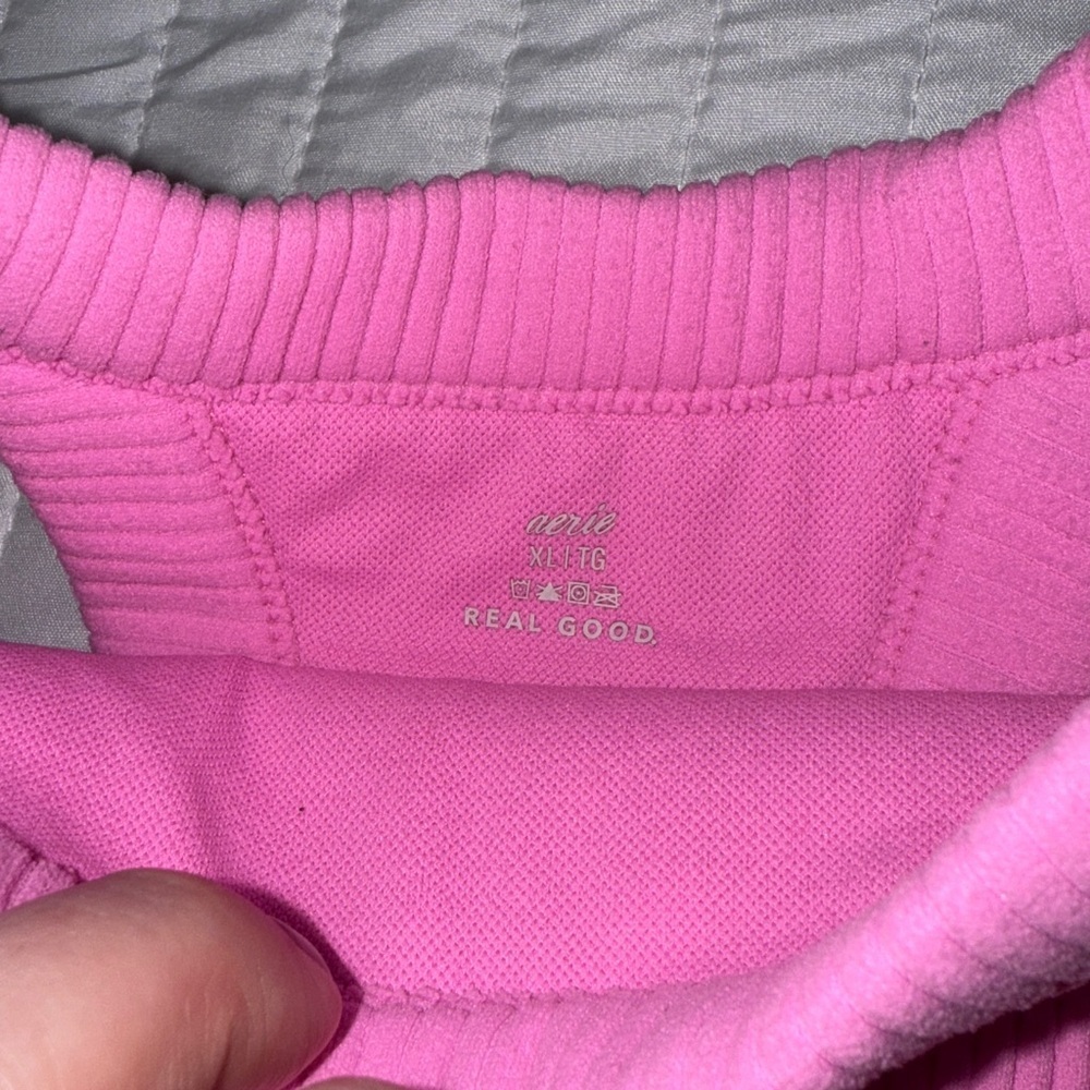 Aerie Pink Ribbed Top - Picture 5 of 7